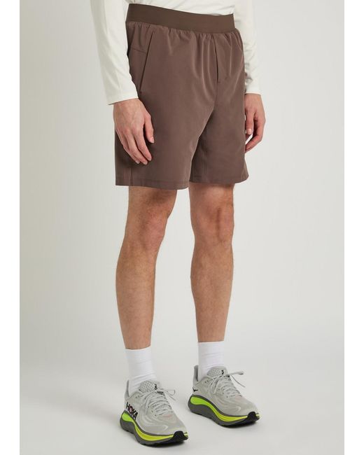 Condition Brown Core Logo Shell Shorts for men