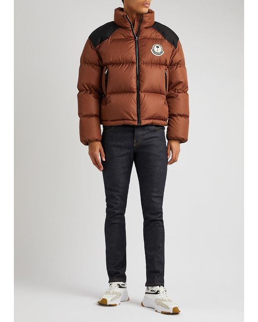 Moncler Genius Brown 8 Moncler Palm Angels Nevin Quilted Shell Jacket for men