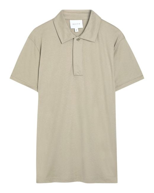 Raith Natural Santi Mercerized Cotton Polo Shirt for men