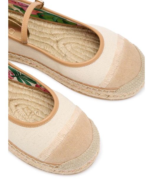Jimmy Choo Natural Aciel Canvas Espadrille Flats