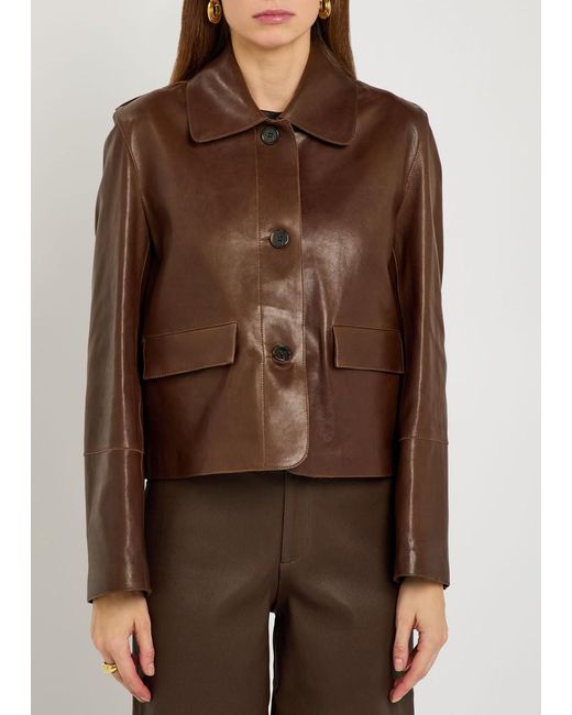 Arma Brown Fem Leather Jacket