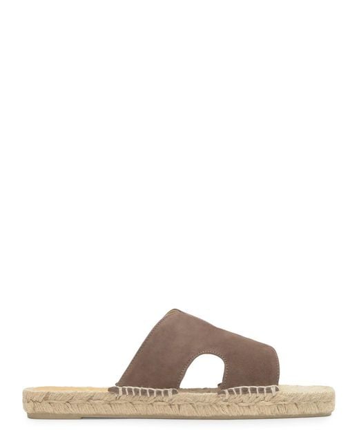 Castaner Brown Priya Suede Slides