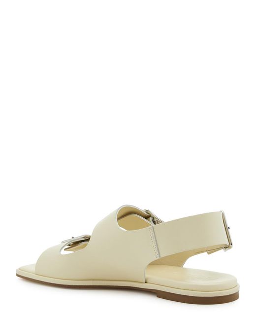 Aeyde White Tekla Leather Sandals