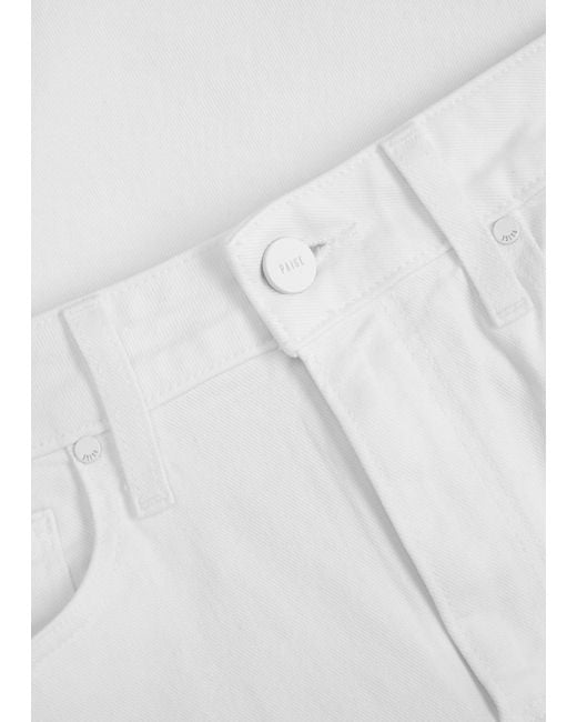 PAIGE White Cindy Slim-Leg Jeans