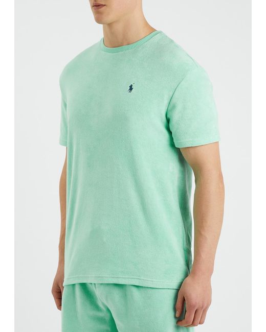 Polo Ralph Lauren Cotton Mint Logo Terry T-shirt in Turquoise (Green) for  Men | Lyst