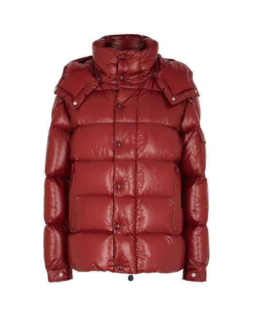 Moncler Red Extraordinary Forever Maya Quilted Shell Jacket