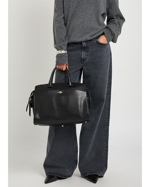Metier Black Private Eye Leather Tote Bag