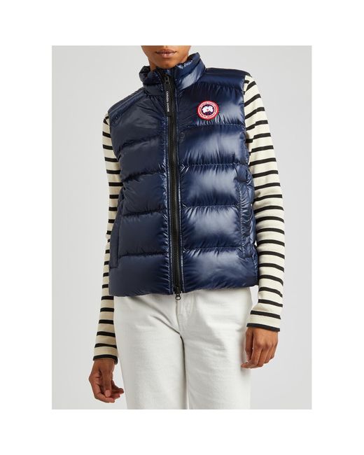 Canada Goose Blue Cypress Quilted Shell Gilet , Gilet, High Neck