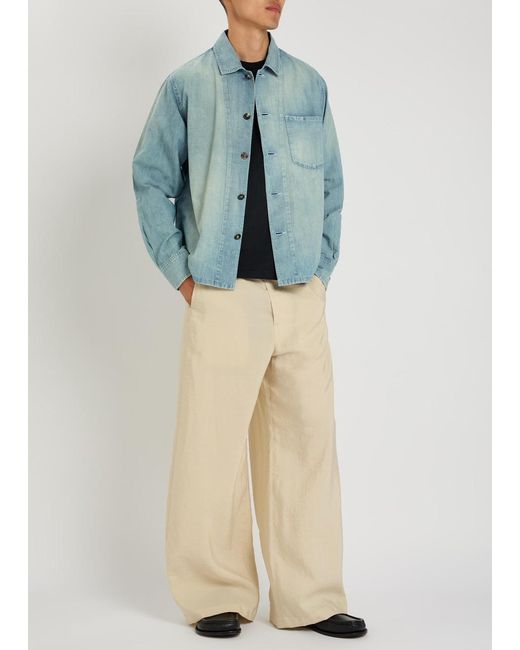 J.W. Anderson Blue Chambray Denim Shirt for men