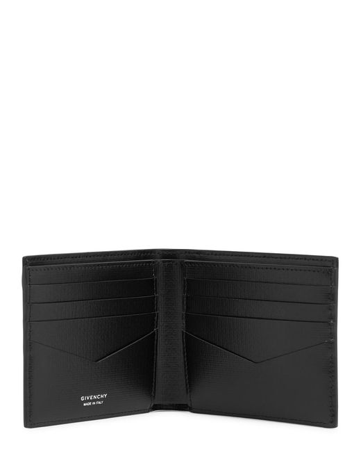 Givenchy Black Logo-print Leather Wallet for men