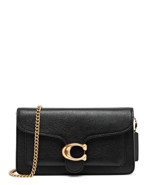 COACH Black Tabby Leather Wallet-on-chain