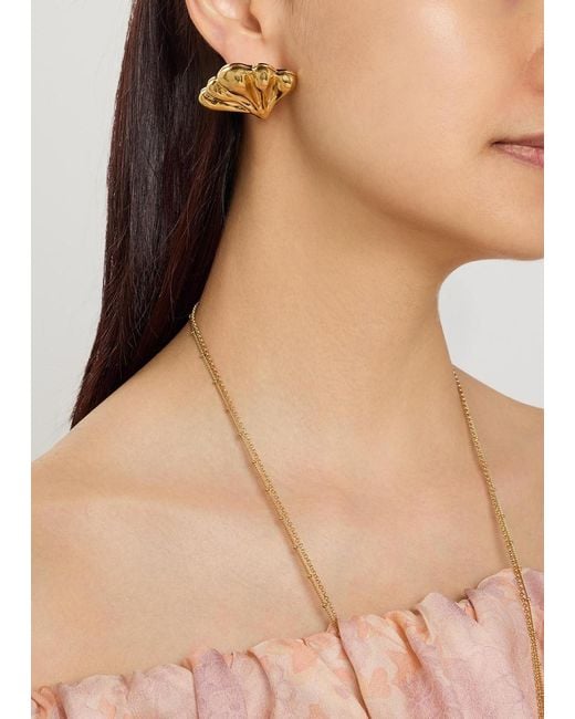 Chloé White The Chloé Mirror Shell Earrings