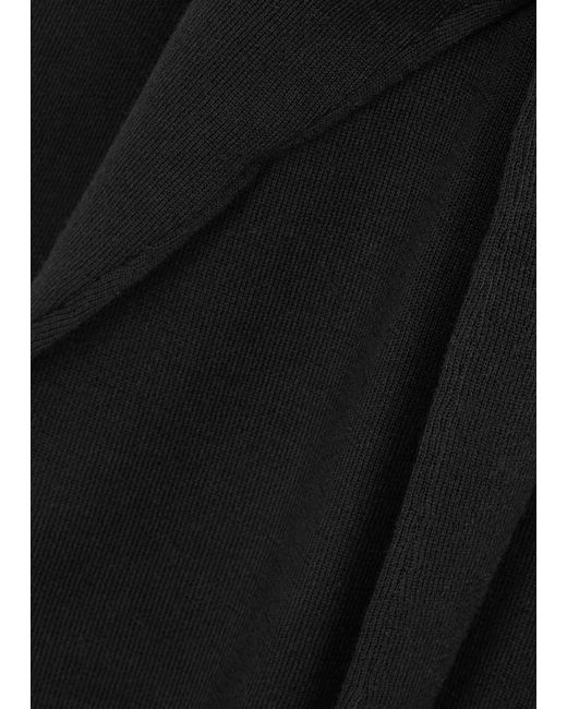 Eileen Fisher Black Wool-blend Cardigan