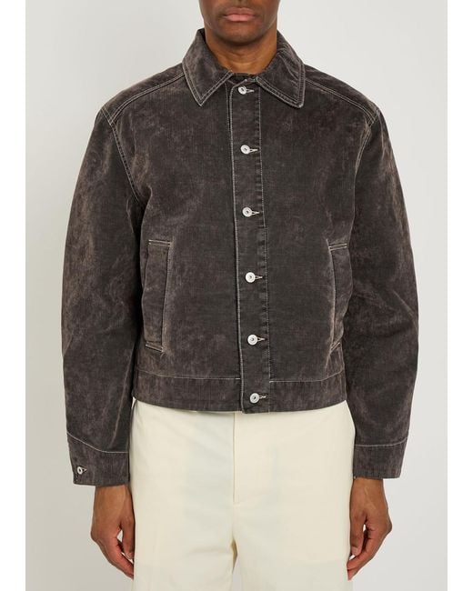 Jacquemus Black La Veste De-Nîmes Mirada Brushed Denim Jacket for men