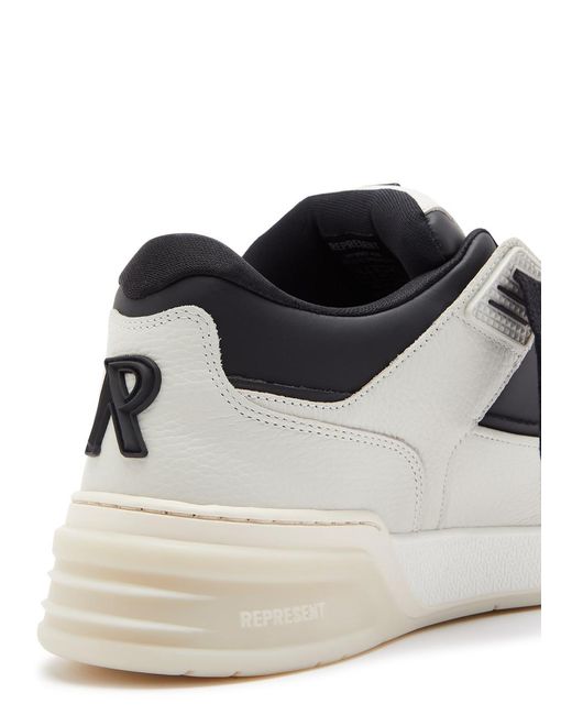 Represent White Apex 2.0 Panelled Leather Sneakers for men
