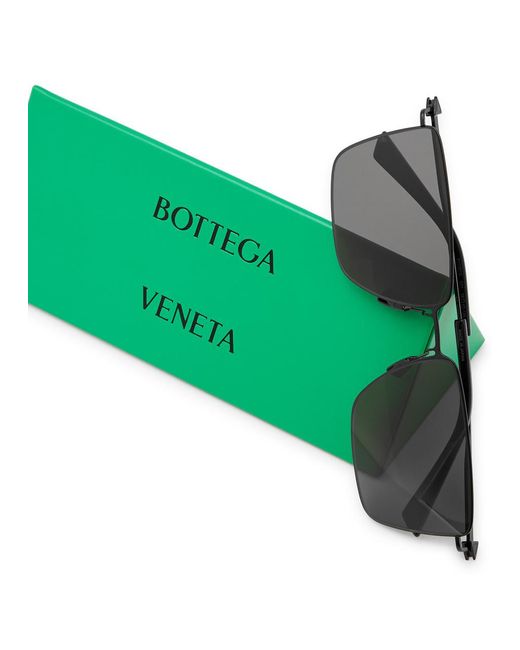 Bottega Veneta Multicolor Rectangle-frame Sunglasses for men