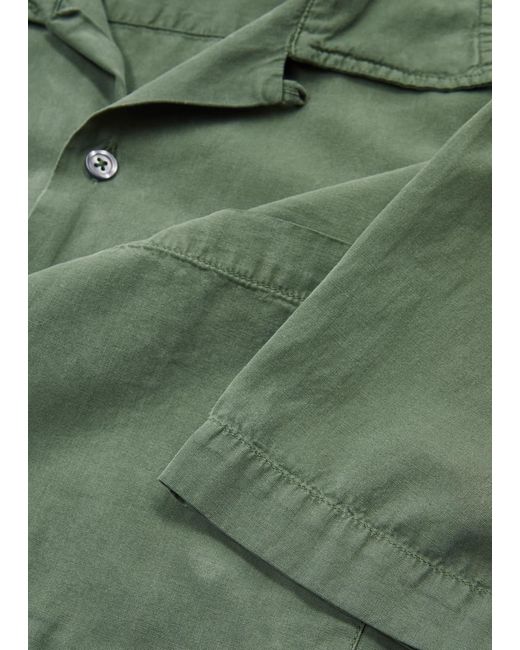 Universal Works Green Camp Ii Lyocell-Blend Shirt for men