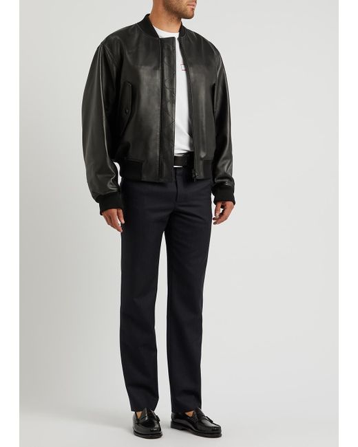 ジャケット・アウター DRIES VAN NOTEN LANVERS BOMBER JACKET Dries Van Noten Bomber Jacket - Black (Wool Nylon) - 232