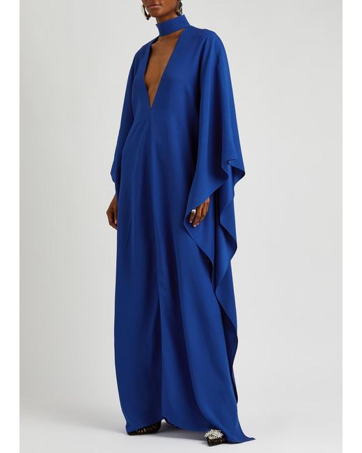 ‎Taller Marmo Blue Ooo Kaftan Gown