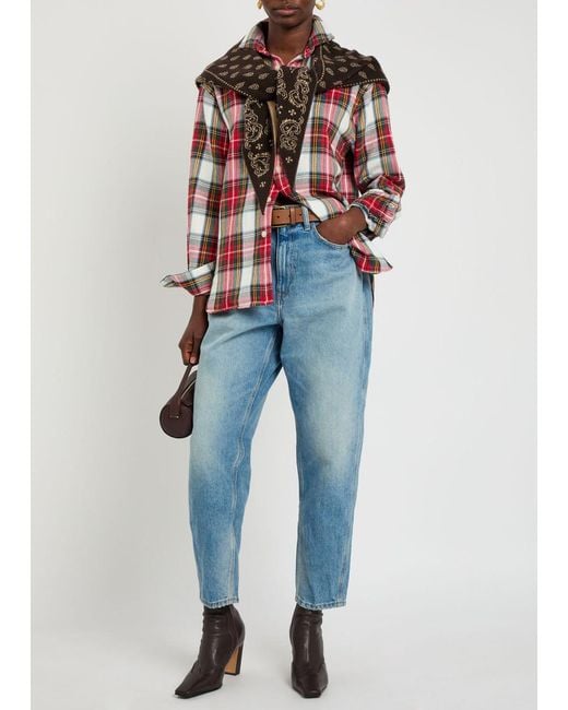 Polo Ralph Lauren Red Plaid Cotton Shirt