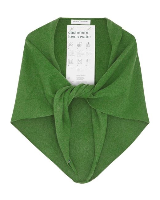 Extreme Cashmere Green N°150 Witch Cashmere-blend Scarf