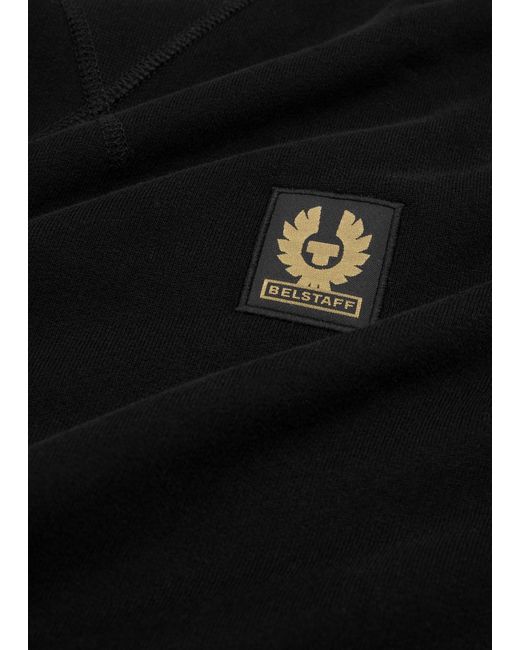 Belstaff Black Logo Cotton Sweatshirt for men