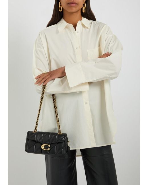 COACH Black Tabby 20 Quilted Leather Shoulder Bag
