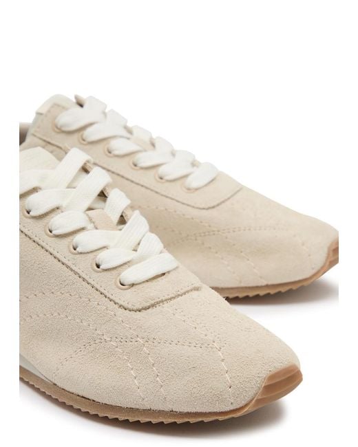 Totême  White Flex Suede Sneakers