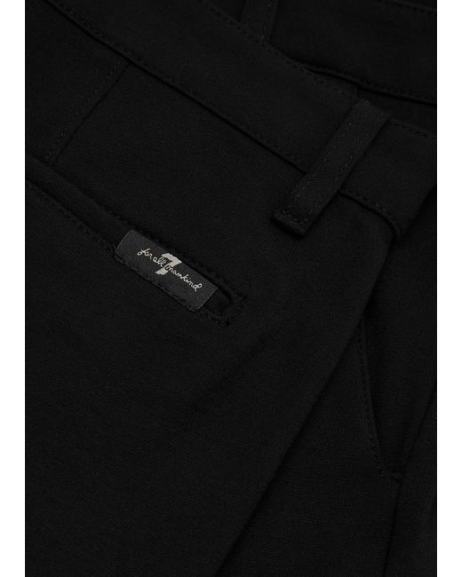 7 For All Mankind Black Travel Stretch-jersey Trousers for men