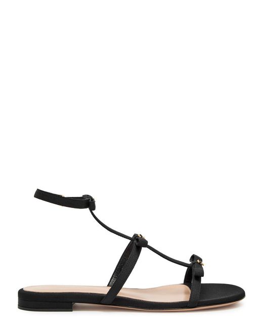 Gianvito Rossi Natural Malou Woven Sandals