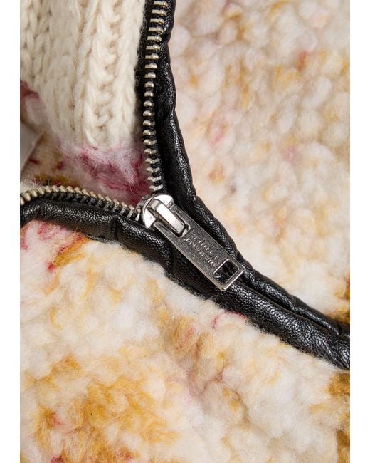 Isabel Marant Multicolor Marner Patterned Fleece Coat