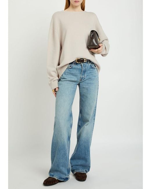 Extreme Cashmere White N°431 Mike Cashmere-Blend Jumper