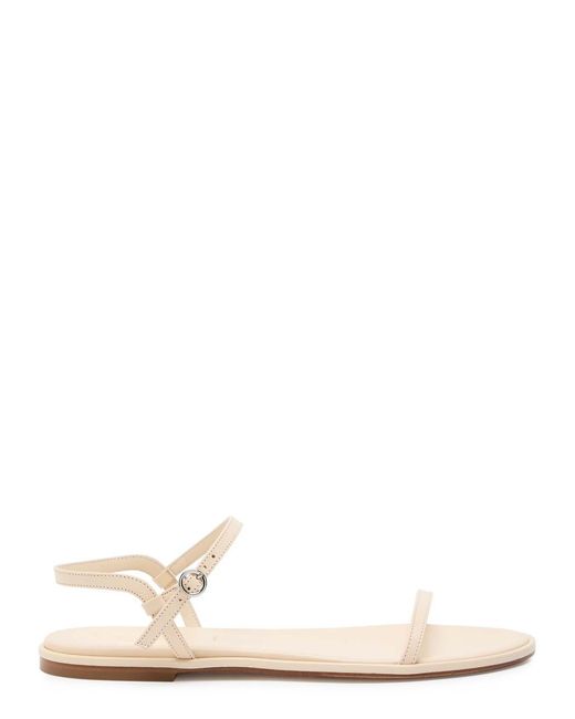 Aeyde White Nettie Leather Sandals