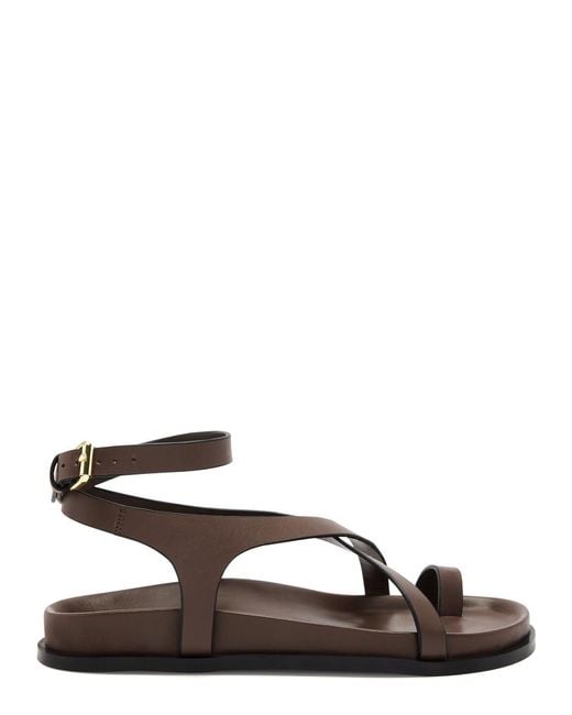 A.Emery Brown A. Emery Jalen Leather Sandals