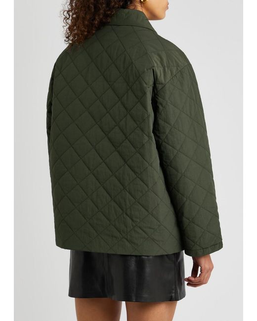 Kassl Green Quilted Shell Jacket
