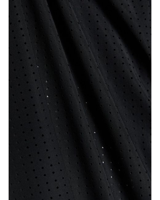 Literary Sport Black Jude Perforated Run Tank for men