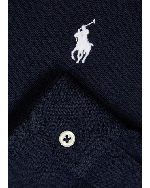 Polo Ralph Lauren Blue Piqué Cotton Shirt for men