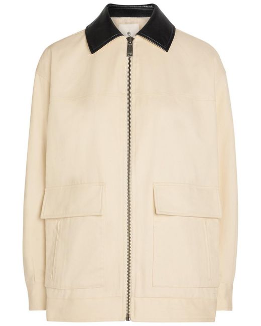 Anine Bing Natural Holden Twill Jacket