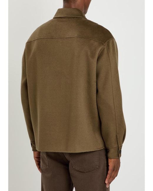 FRAME Green Wool Jacket for men