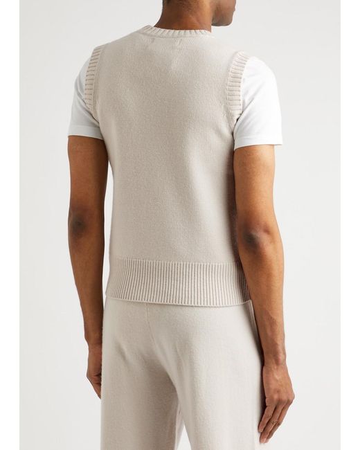 Extreme Cashmere White N°252 Layer Cashmere Vest for men