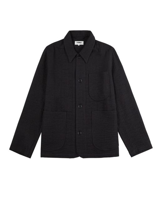 YMC Black Labour Chore Cotton-blend Overshirt for men