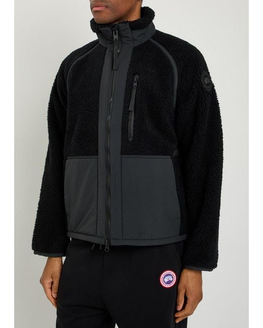 Canada Goose Black Westport Panelled Fleece Jacket for men