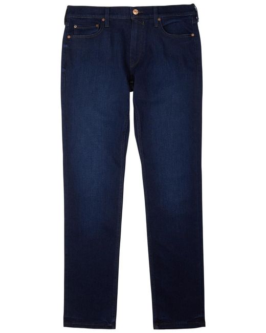 PAIGE Blue Lennox Slim-leg Jeans for men