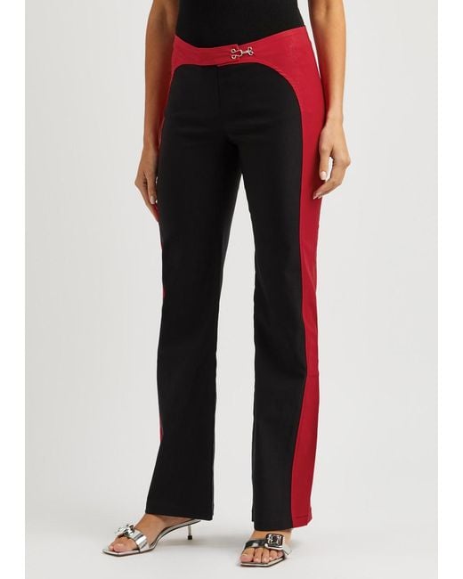 GIMAGUAS Black Saona Panelled Stretch-jersey Trousers
