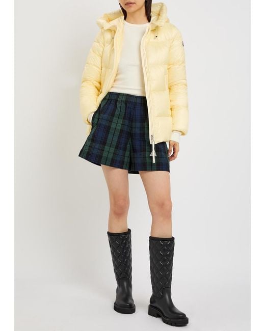 Moncler Natural Serrites Hooded Padded Nylon Jacket