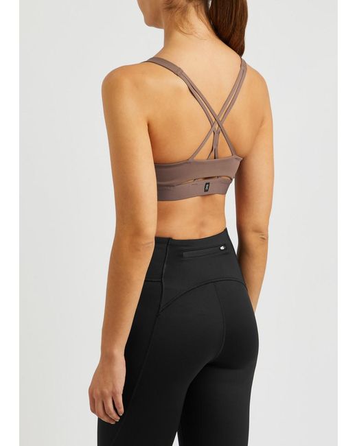 On Shoes Brown On Movement Stretch-Jersey Bra Top