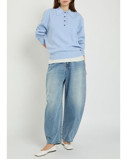 Rohe Blue Barrel-Leg Jeans