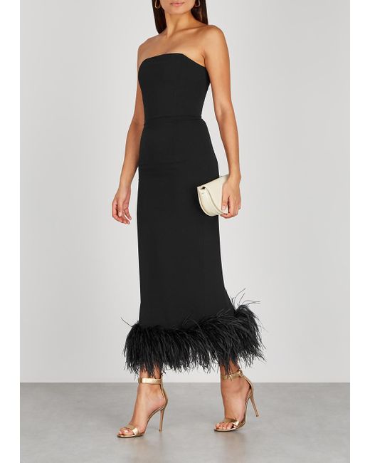 black feather outfit