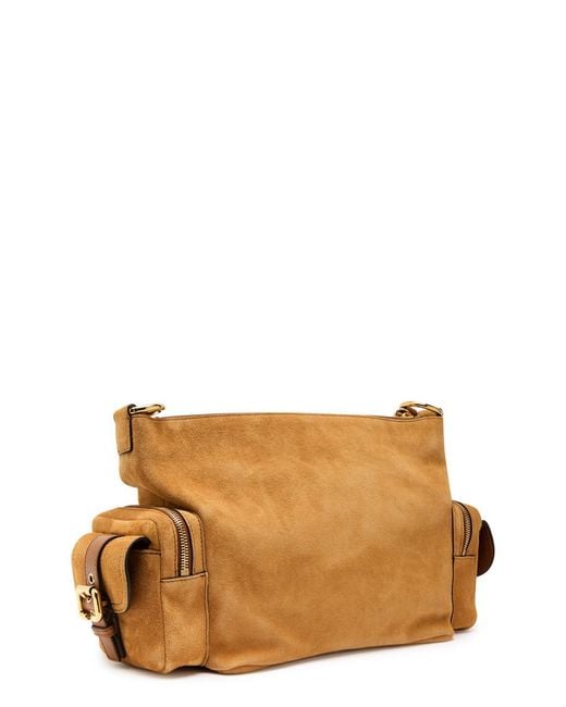 Chloé Brown Suede Camera Bag