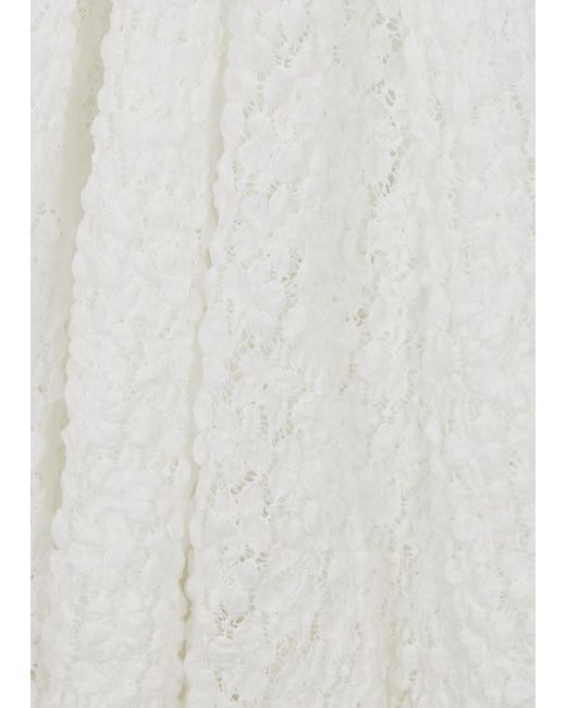 GIMAGUAS White maggie Lace Midi Dress
